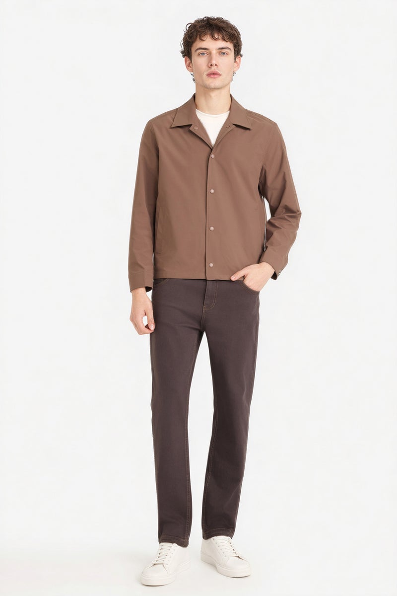 ديفاكتو جاكيت بامب قصة عادية بياقة قميص - Image 2